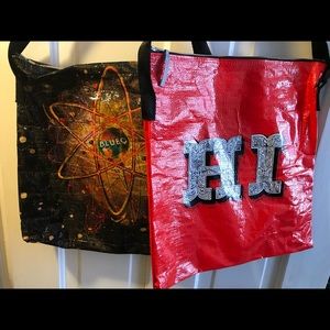 Pair of Blue Q Cross Body Bags